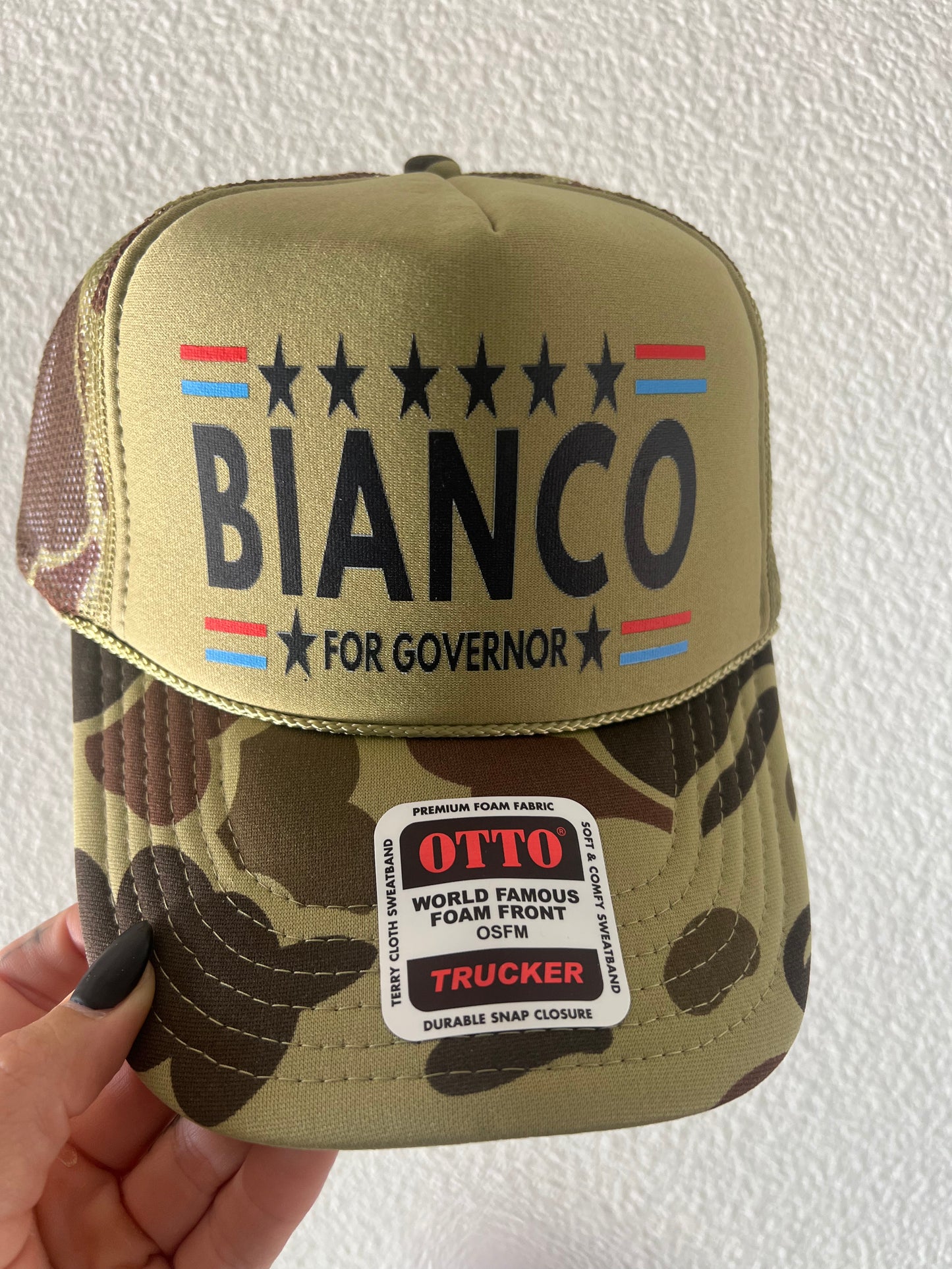 Bianco Stars and Stripes Trucker